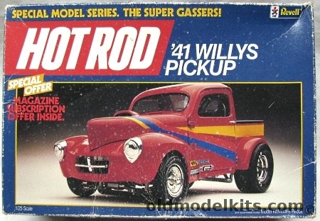 Revell 1/25 1941 Willys Pickup Drag Racer, 7118 plastic model kit